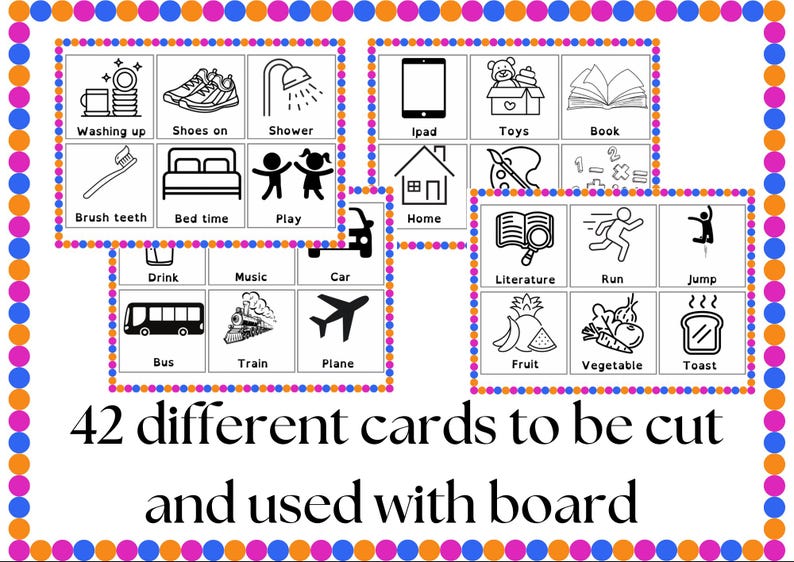 Now Next Then Board, Visual Routine Board, Children Routine Board. 42 ...