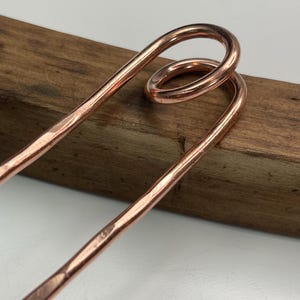 Kupfer Haarstab, Gabel, Pin, Doppelschleife