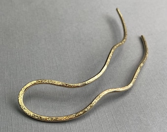 Hair pin, stick, fork, abstract French twist style