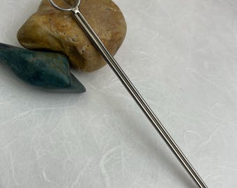 Hair Pin, stick, hair tool accessory, solid nickel silver, extra sturdy