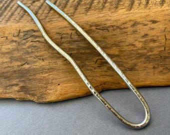 French pin, kanzashi, hair stick, hair pin, hair fork, slide, accessory, U shape solid stainless steel