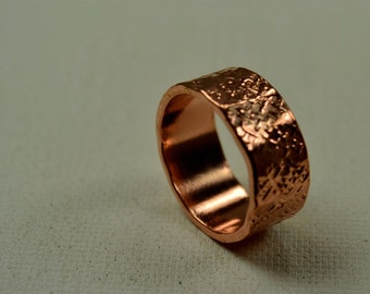 Hammered, Copper RIng