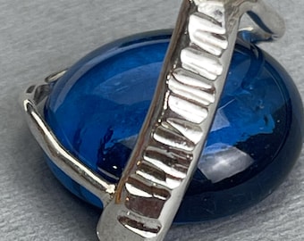 Sterling silver art ring, hand textured, size 6 1/4
