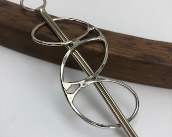 Metalen haarspeld, schuif, clip, handgemaakt