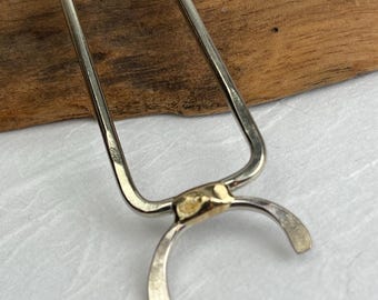 Hairpin, hair stick, french pin, handmade unique design for a French bun or holdup.