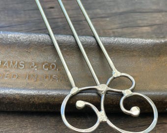 French hair pin, curly hair stick, hair fork, hair accessory for a cute updo