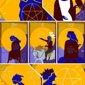 Cartas de Tarot Abstractas Imprimibles, Diseño Anverso y Reverso, Baraja de Tarot Abstracta de 78 Cartas, Regalos, Arcanos Mayores, Arcanos Menores, Diseño Digital