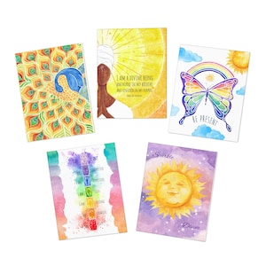 Biglietti d'auguri multi-design Grace (confezione da 5)