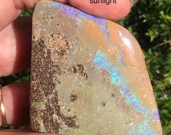 Polished Boulder Opal Specimen, 80g - Item 1210232