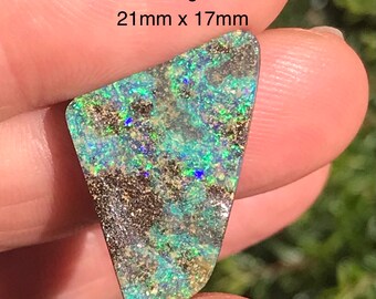 Green Natural Australian Boulder Opal, 10.90cts - Item 806222