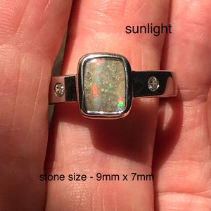 Boulder Opal Ring in Sterling Silver - Item 3112201
