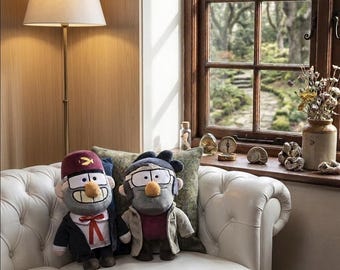 Gravity Falls Stan & Ford Pines Plush Toys – Cartoon Inspired Stuffed Figures
