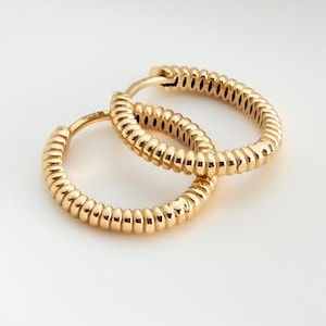 14k Gold Beaded Hoop Earrings, Gold Huggie Hoops, Bubble Hoop Earrings, Women Hoop Earrings, Tiny Beaded Gold Hoops, Minimalist Earrings