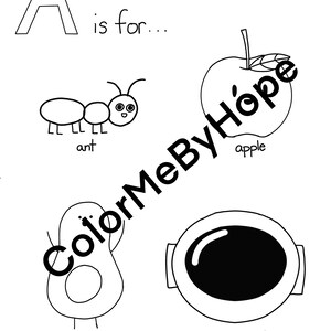 A-M Coloring Pages