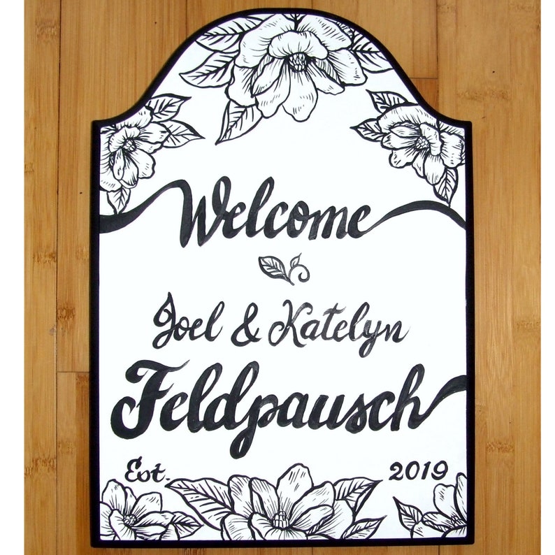 Wedding Invitation hand painted on sign Custom Wedding Gift Custom Wedding Sign Custom Sign