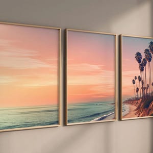 Coastal Print Set Of 3, Trendy Coastal Aesthetic, Beach Prints, Coastal Wall Art, Seashell Print, Beachy Gallery Wall, Printable Wall Art
