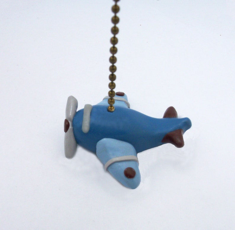 Airplane Fan Pull Aviation Nursery Children S Aviator Themed Room Transportation Nursery Decor Polymer Clay