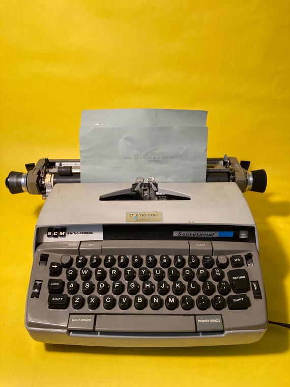 Vintage 1960s Smith Corona Working Electric Typewriter - Etsy