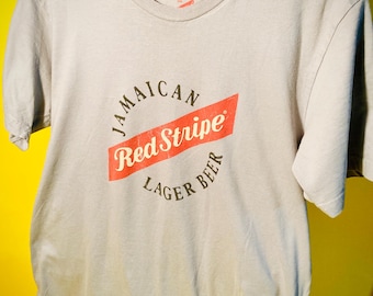 Authentic Red Stripe Jamaican Beer T Shirt  Size M