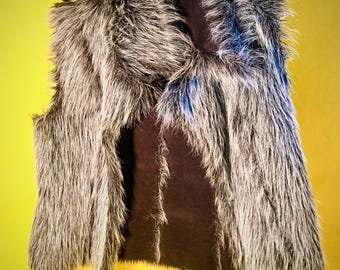 Faux Fur Grey Vest
