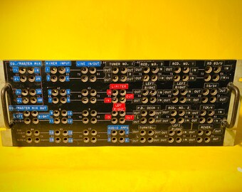 Vintage Analog Recording Studio Patch Bay