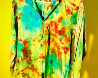 Long Sleeve Tie Dye T Shirt