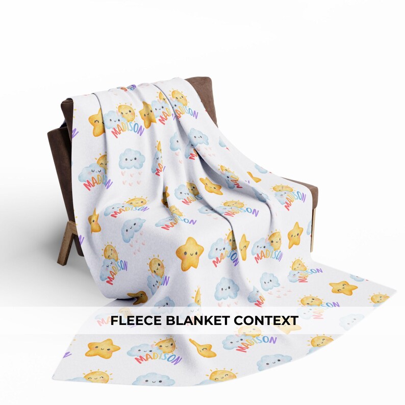 Softest Personalized Baby Boy Blanket With Name Custom Sherpa Fleece