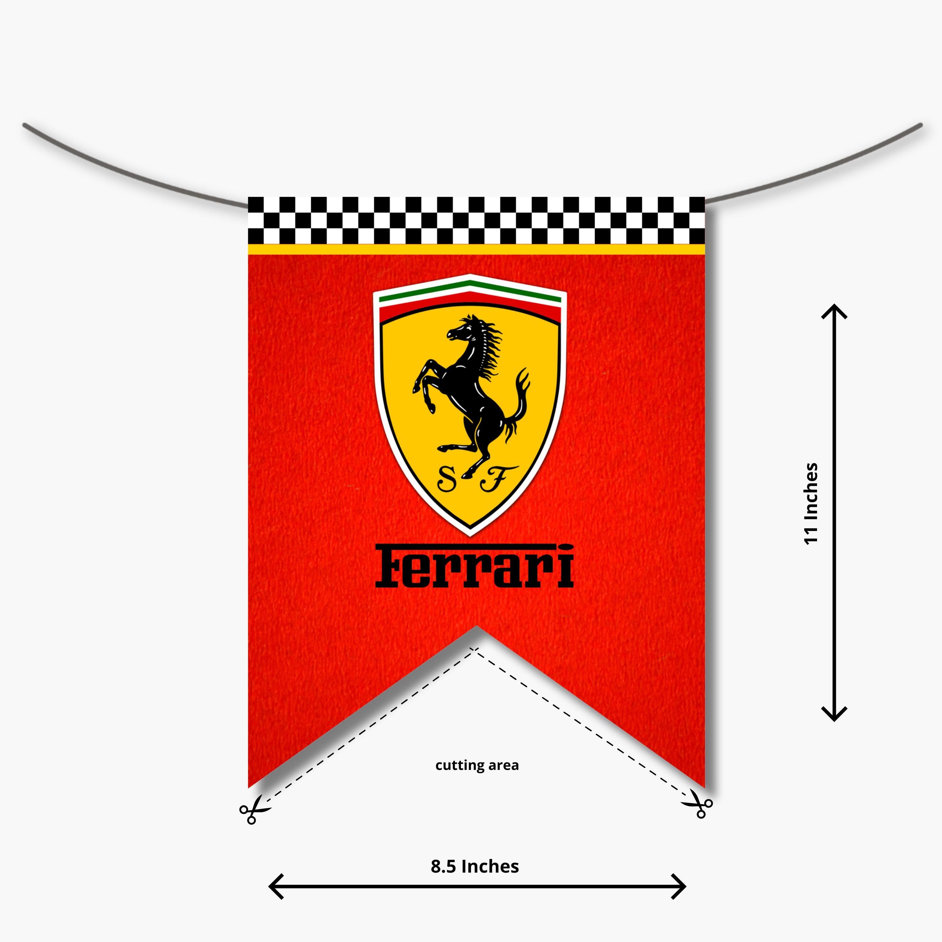 Ferrari Banner Flag | Ferrari Banner Printable | Ferrari