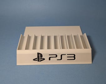 PlayStation 3 10 Games Case Holders - Fits Up to 10 Games - Sony PS3 Video Game Case Holder Game Organizer Tray Unique Home Décor