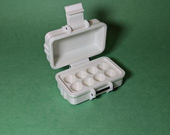 3ml 8 Slot Peptide Insulin Testosterone Vial Storage Container Organizer Box for Fridge, Freezer, Travel, Shipping Multiple Colors