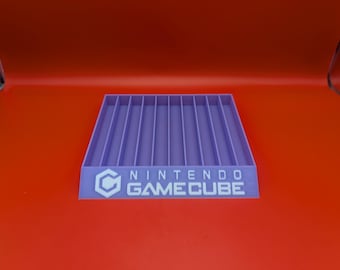 Nintendo Gamecube 10 Games Case Holders - Fits Up to 10 Games - 3D Printed Gamecube Game Case Holder Organizer Tray Unique Home Décor