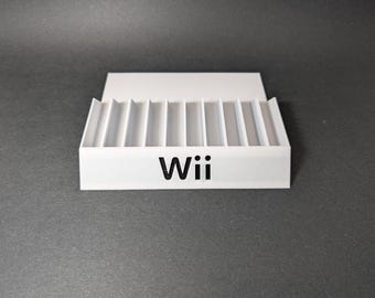 Wii 10 Games Case Holders - Fits Up to 10 Games - Nintendo Wii Video Game Case Holder Game Organizer Tray Unique Home Décor