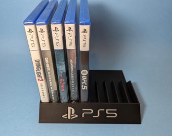 Estuche para 10 juegos de PlayStation 5: se adapta a hasta 10 juegos - Estuche para videojuegos Sony PS5, bandeja organizadora de juegos, decoración única para el hogar