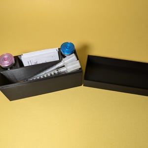 10ml Peptide Insulin Testosterone Vials and Syringe Carrying Travel Case Pen Storage Container Organizer Box, Multiple Colors 3D Printed