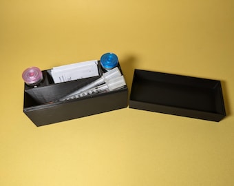 10ml Peptide Insulin Testosterone Vials and Syringe Carrying Travel Case Pen Storage Container Organizer Box, Multiple Colors 3D Printed