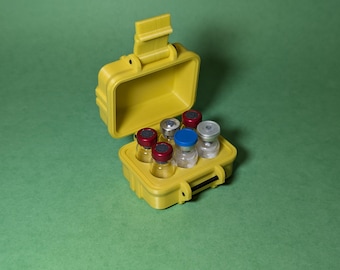 3ml 6 Slot Peptide Insulin Testosterone Vial Storage Container Organizer Box for Fridge, Freezer, Travel, Shipping Multiple Colors