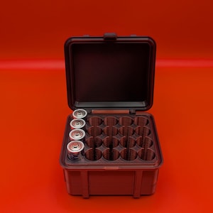 Rugged AA 20 Slot Battery Holder | Battery Box Organizer Container Storage Case 3D Printed Shipping Multiple Colors
