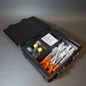 Peptide Vial 3ml and 5ml/10ml Case Insulin Testosterone Pen Travel Storage Container Organizer Box, Multiple Colors 3D Printed