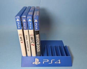 PlayStation 4 10 Games Case Holders - Fits Up to 10 Games - Sony PS4 Video Game Case Holder Game Organizer Tray Unique Home Décor