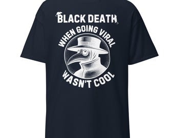 Black Death Plague Doctor T-Shirt | Funny History Graphic Tee