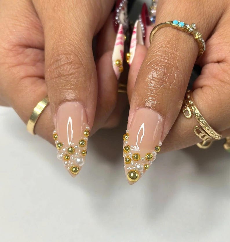 gift for wife, autumn press ons, almond fake nails, fall nails for her, ombre fake nails, glue on nails, press on nails, acrylic nails, fake nails, press on nails long, press on nails short, halloween nails, reusable nails