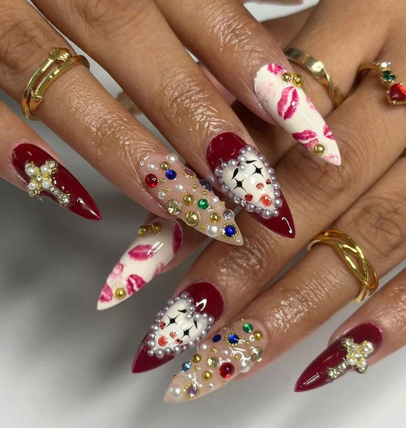 gift for wife, autumn press ons, almond fake nails, fall nails for her, ombre fake nails, glue on nails, press on nails, acrylic nails, fake nails, press on nails long, press on nails short, halloween nails, reusable nails
