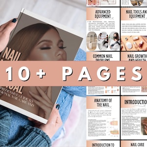 Acrylic Nails Manual, Acrylic Nail Extensions, Nail Extensions Training Guide, Training Manual, Academy, Training Course, Edit in Canva