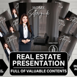 Real Estate Seller Guide & Home Buyer Guide Bundle | Real Estate Marketing | Home Seller Guide | CMA Packet | Listing Presentation | Canva