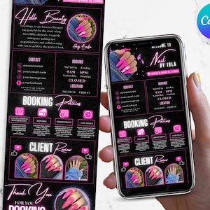 Acuity Scheduling Template Hair Stylist - Buchungswebsite - Acuity Scheduling Buchungsseite - DIY Canva Template