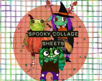 Spooky Halloween Collage Printable