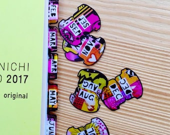 Monthly Planner Journal Tabs