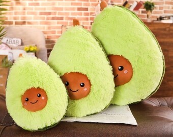 kawaii avocado plush