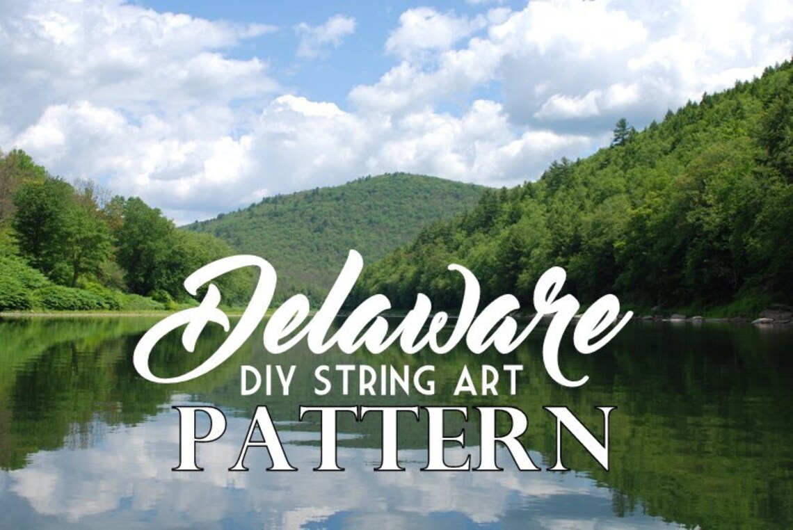 Delaware - DIY State String Art Pattern - 4.5