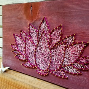 Lotus String Art Pattern 12 x 8 image 3